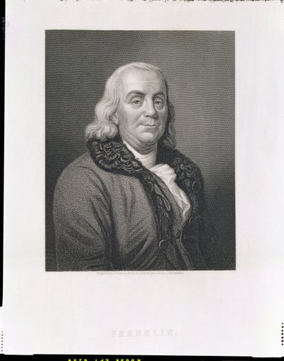 Portrait of Benjamin Franklin, engraved by J. Thomson, pub. by William Mackenzie by Joseph Siffred Duplessis